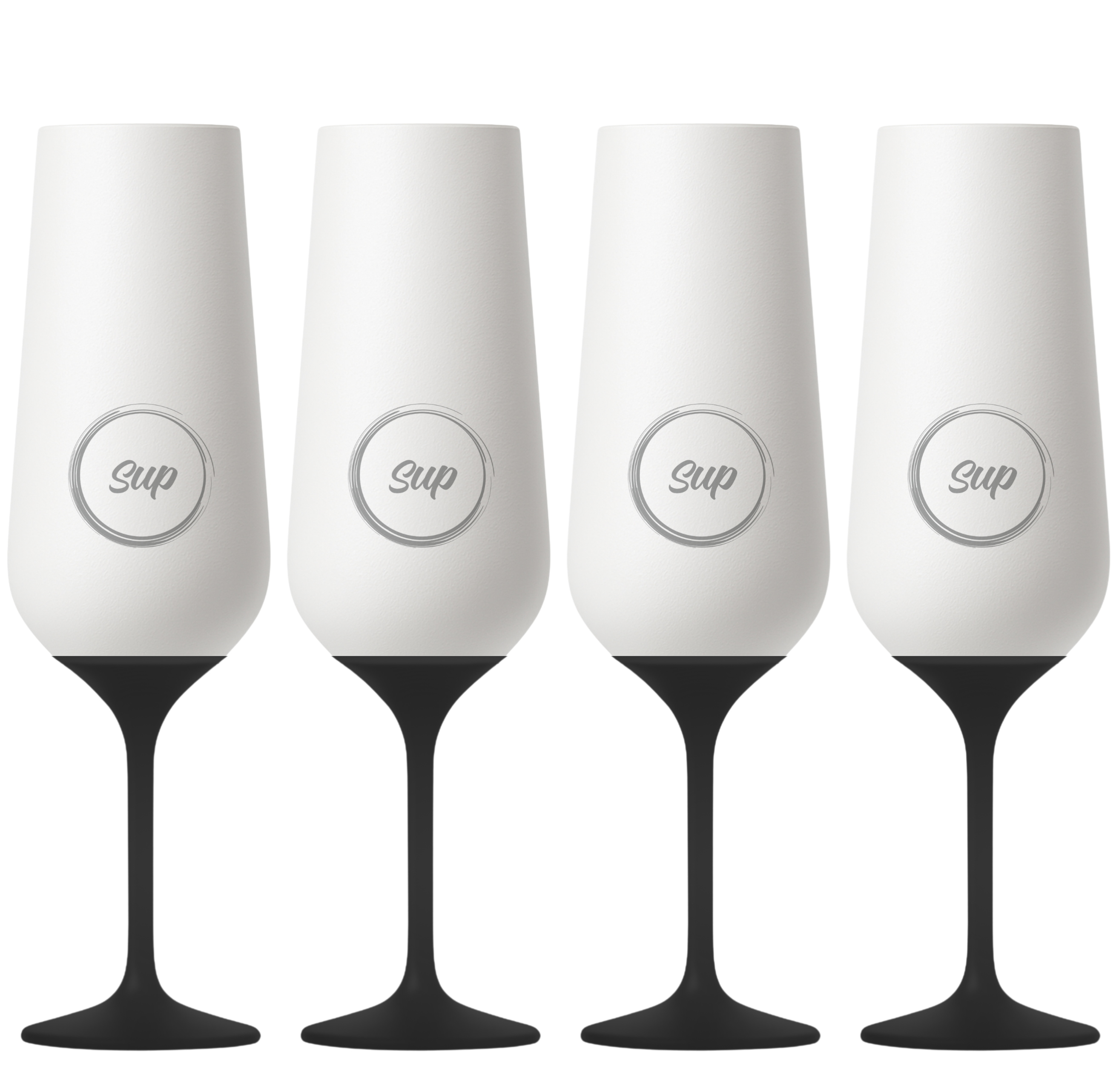 Sup - White Insulated Champagne Flute