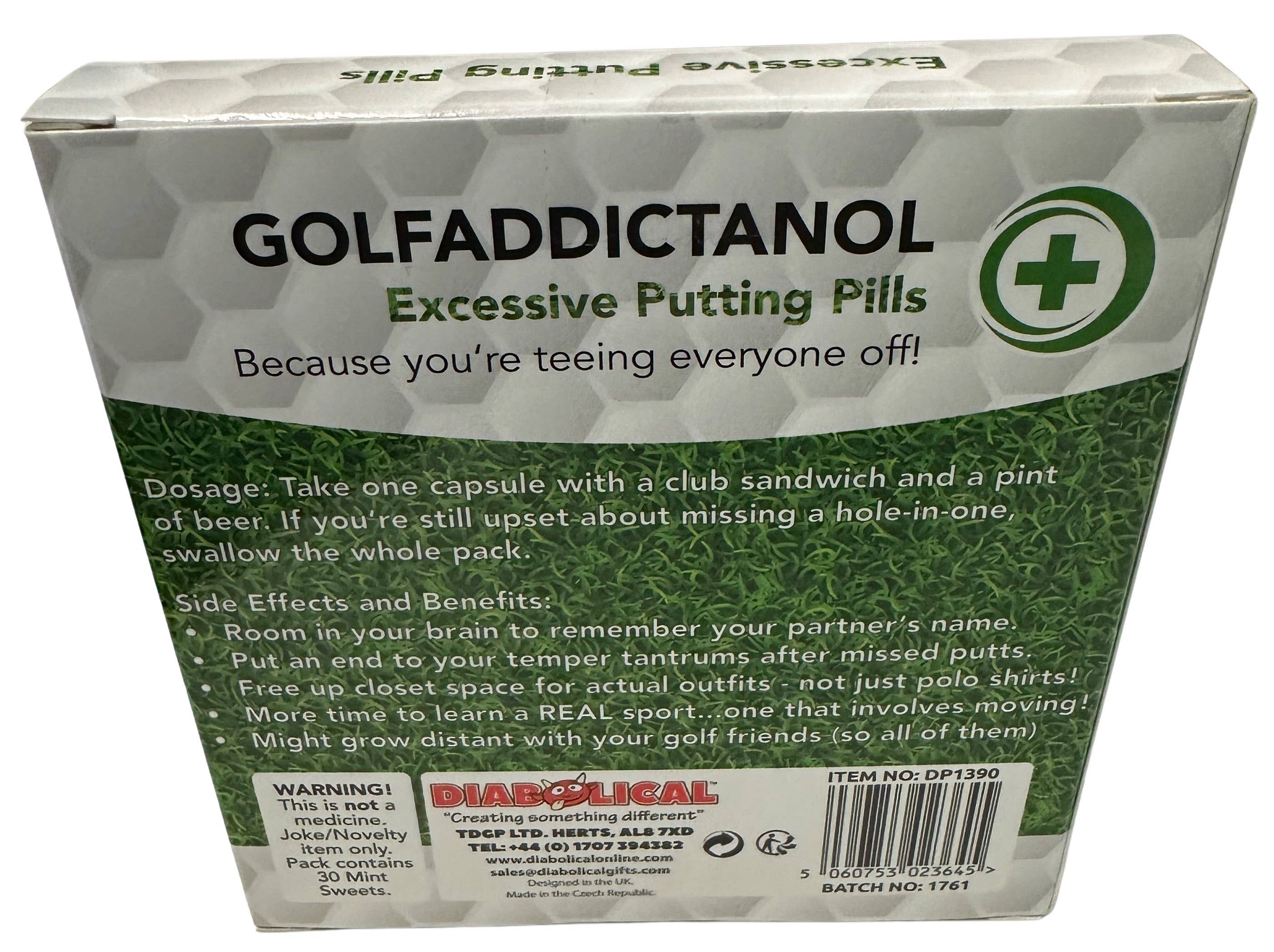 Golfaddictanol Candy Mint Pills - More Than Just a Gift | Narborough Hall