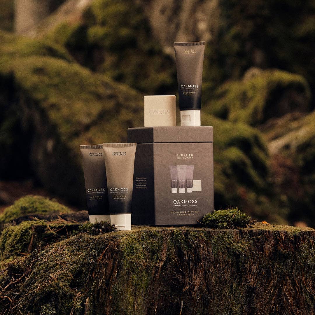 Scottish Fine Soaps - Oakmoss Signature Gift Set - More Than Just a Gift | Narborough Hall
