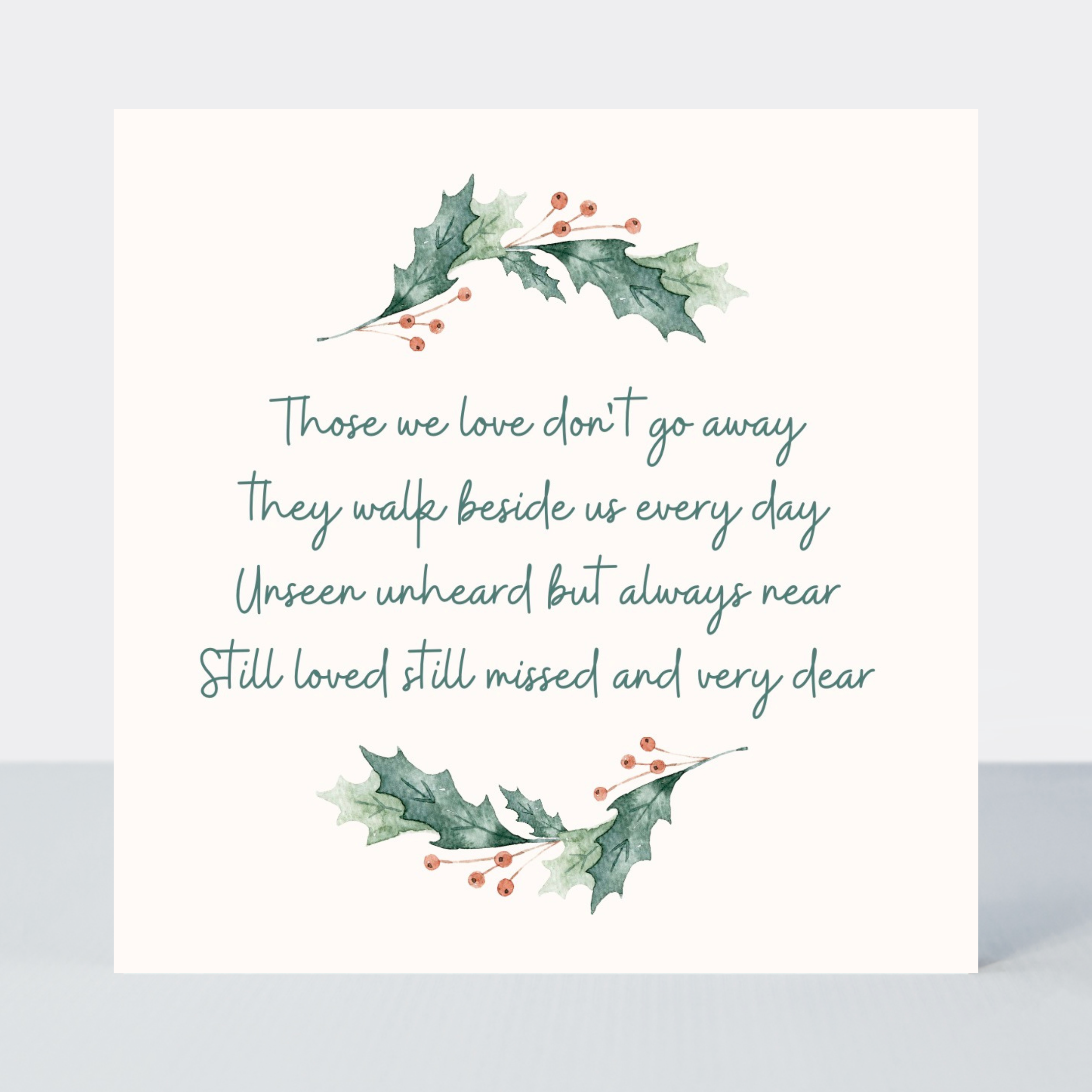 Petimo - Those We Love Sentimental Sympathy Christmas Card