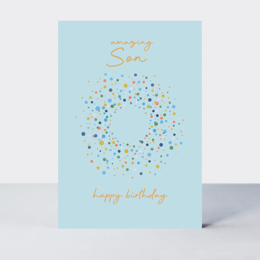 Petimo - In The Mix Son Confetti Gold Foil Card
