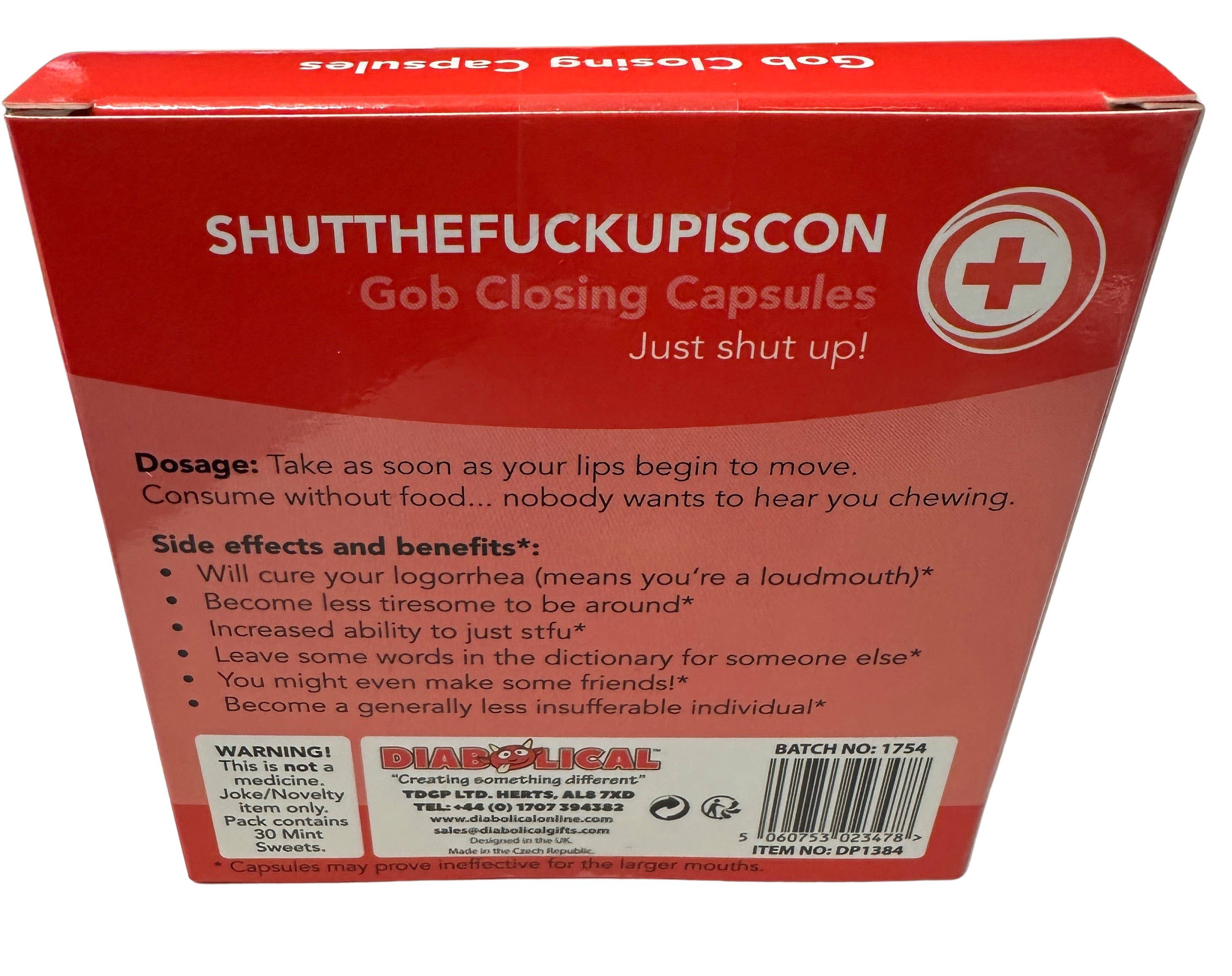 Shutthefuckupiscon Candy Mint Pills - More Than Just a Gift | Narborough Hall