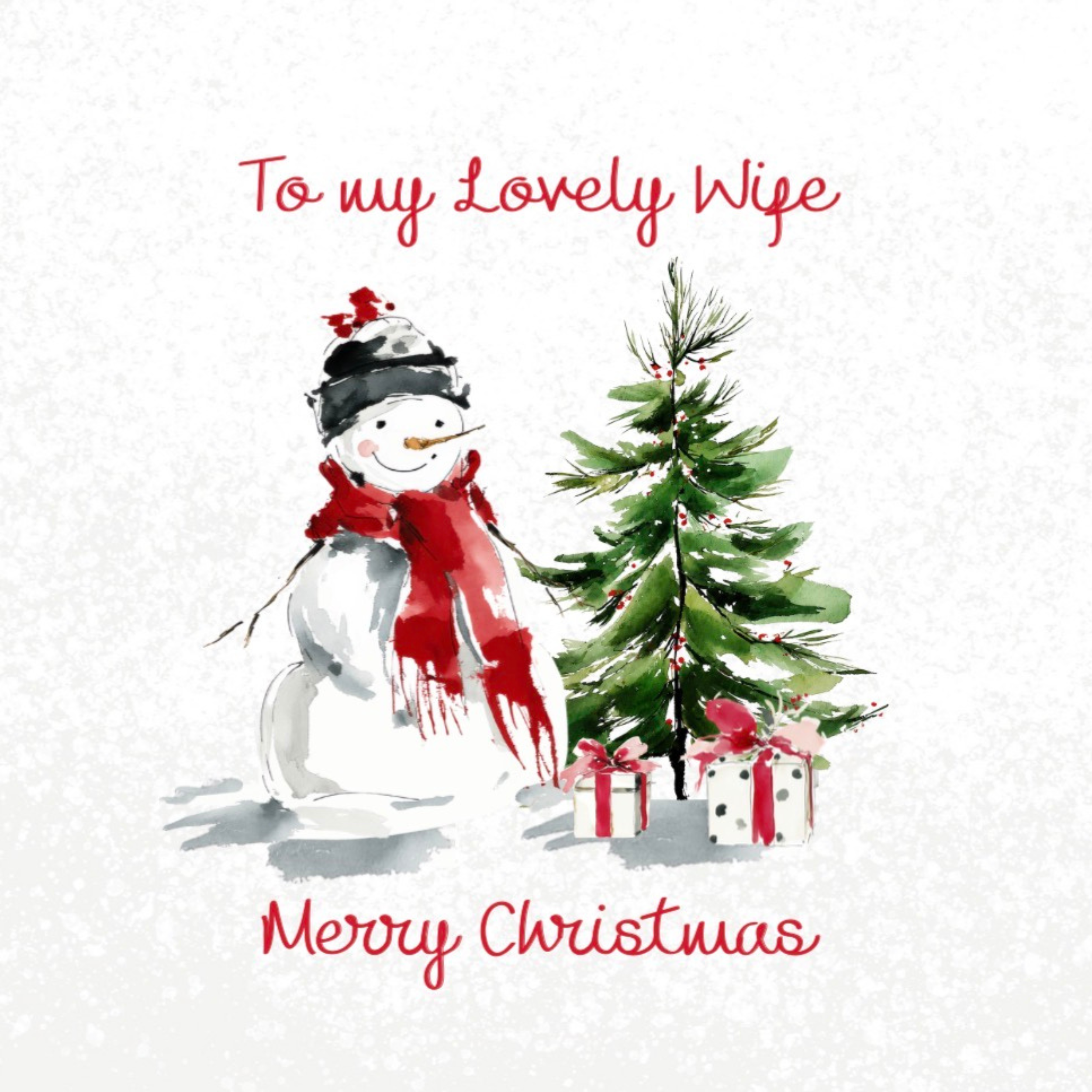Petimo - Lovely Wife Snowman Sketchbook Christmas Card