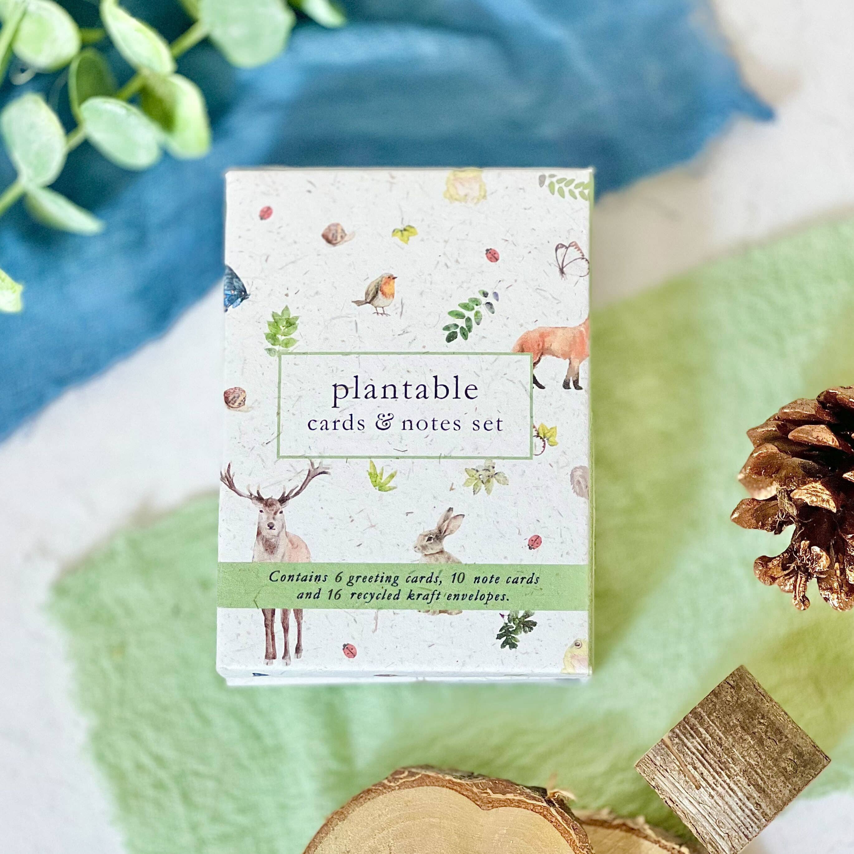 Little Green Gifts - Cards & Notes Set - Choice Of Designs (TU-6): 003 - Blushing Blooms - More Than Just a Gift | Narborough Hall