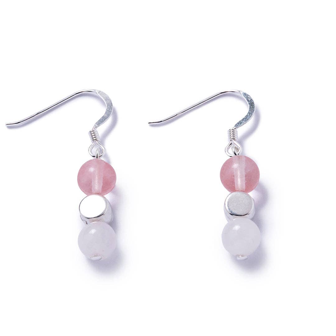 Carrie Elspeth Jewellery - Medley Gemstone Earrings: Pink