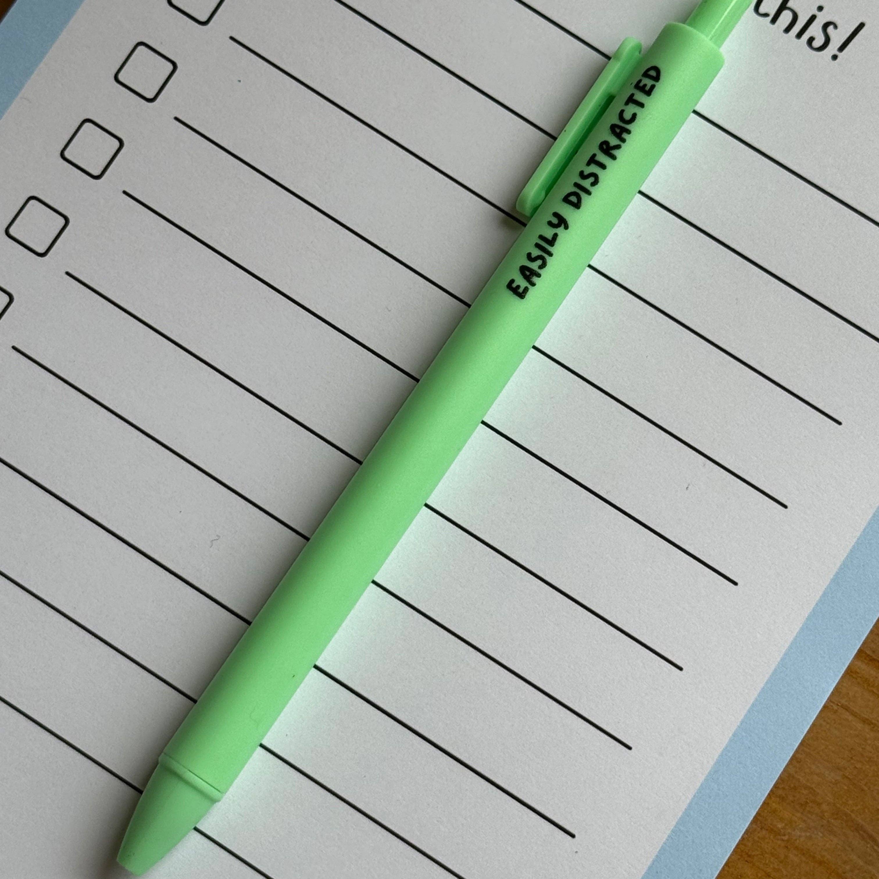 Quirky Doodles - Funny Quote Pens: Baby Blue