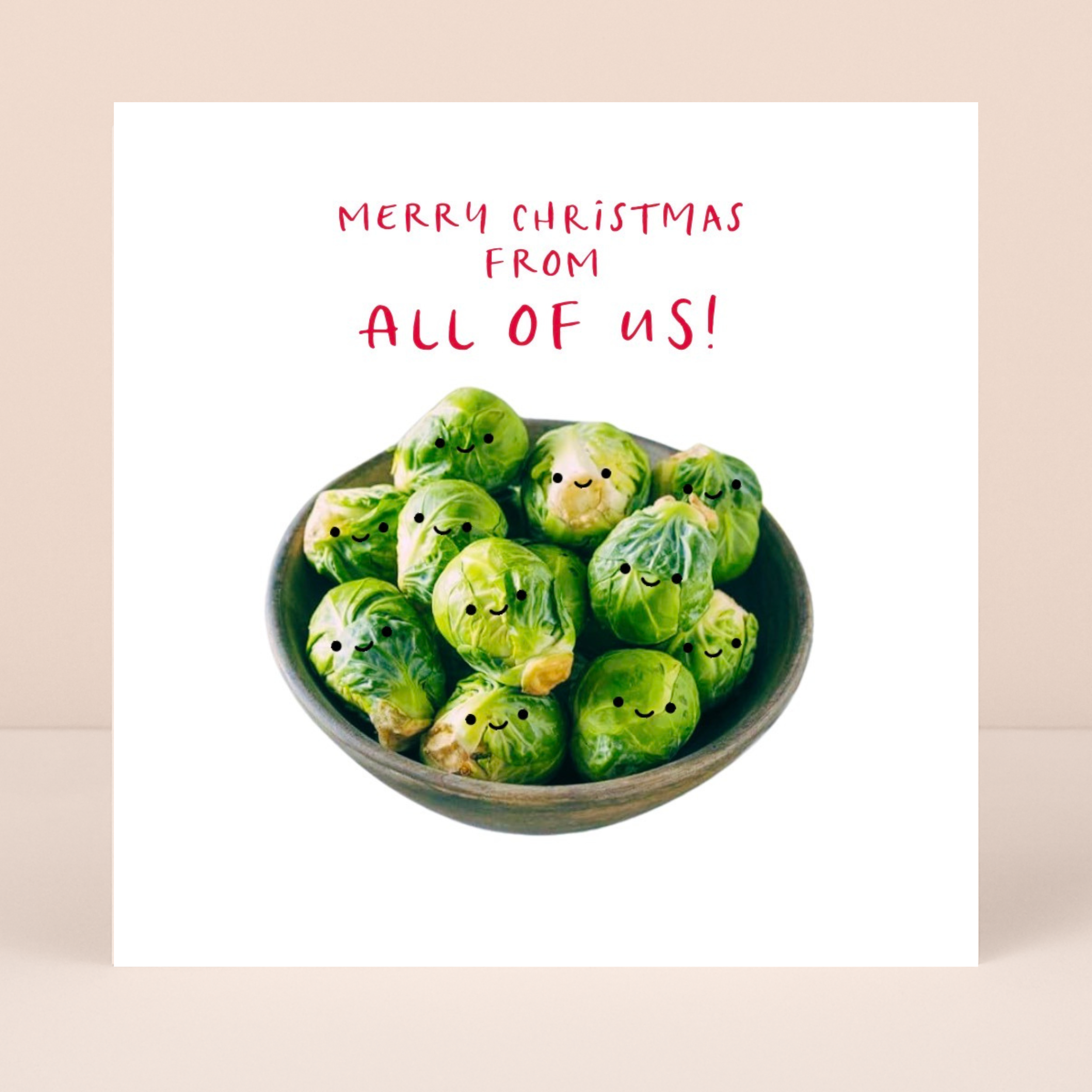 Petimo - From All of Us Sprout Funny Cute Christmas Card