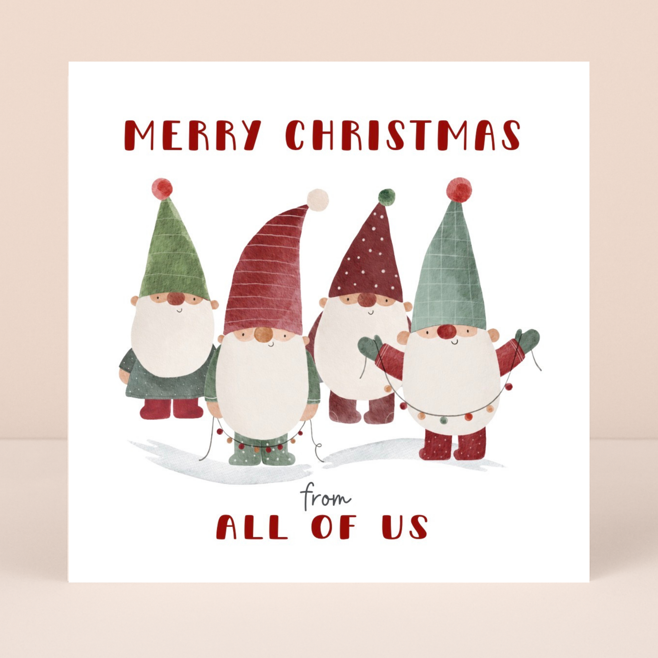 Petimo - From All of Us Family of Gnomes Holly Jolly Christmas Card