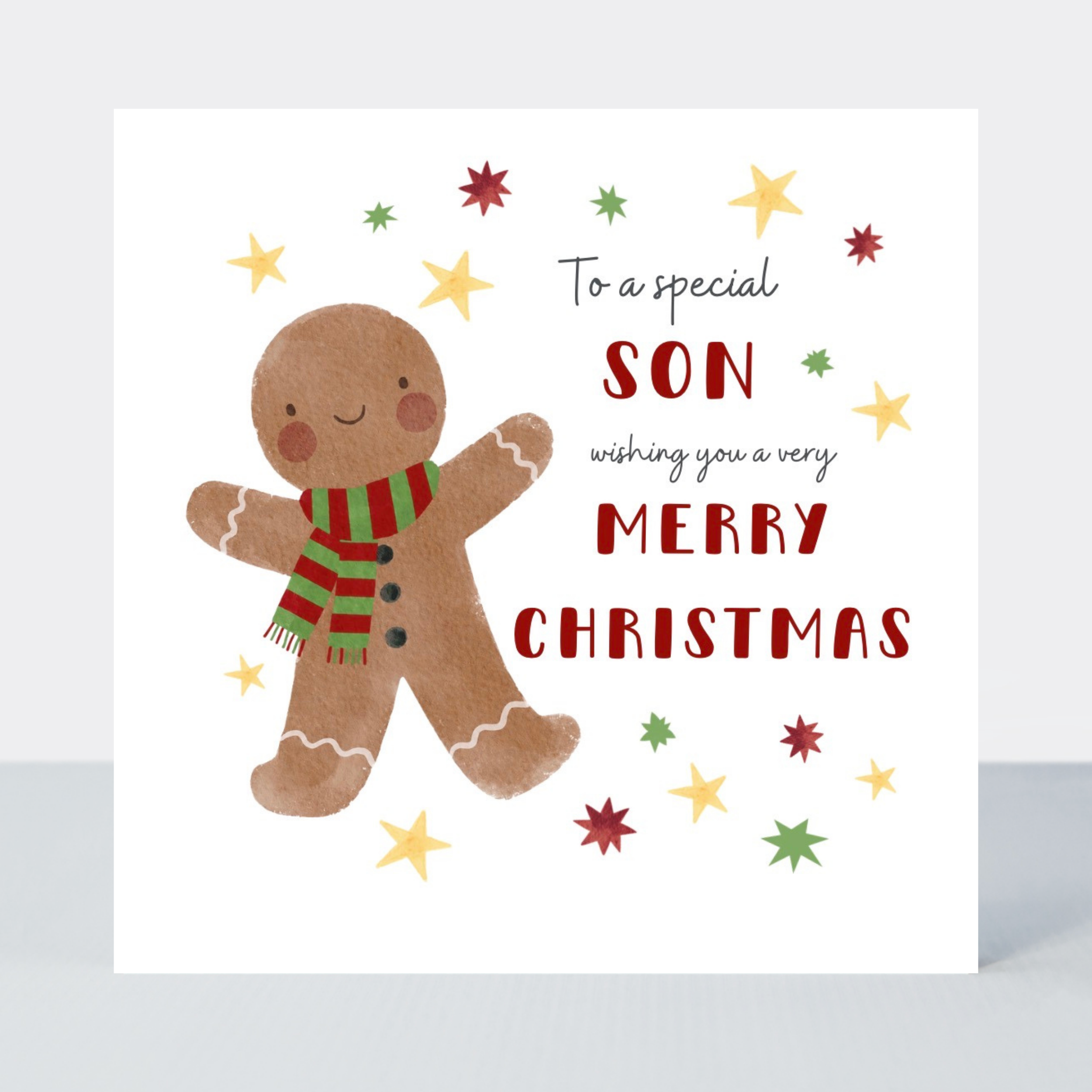 Petimo - Special Son Gingerbread Holly Jolly Christmas Card