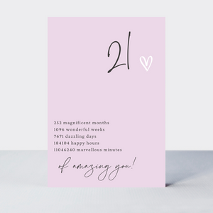 Little Notes 21st Card - More Than Just a Gift | Narborough Hall