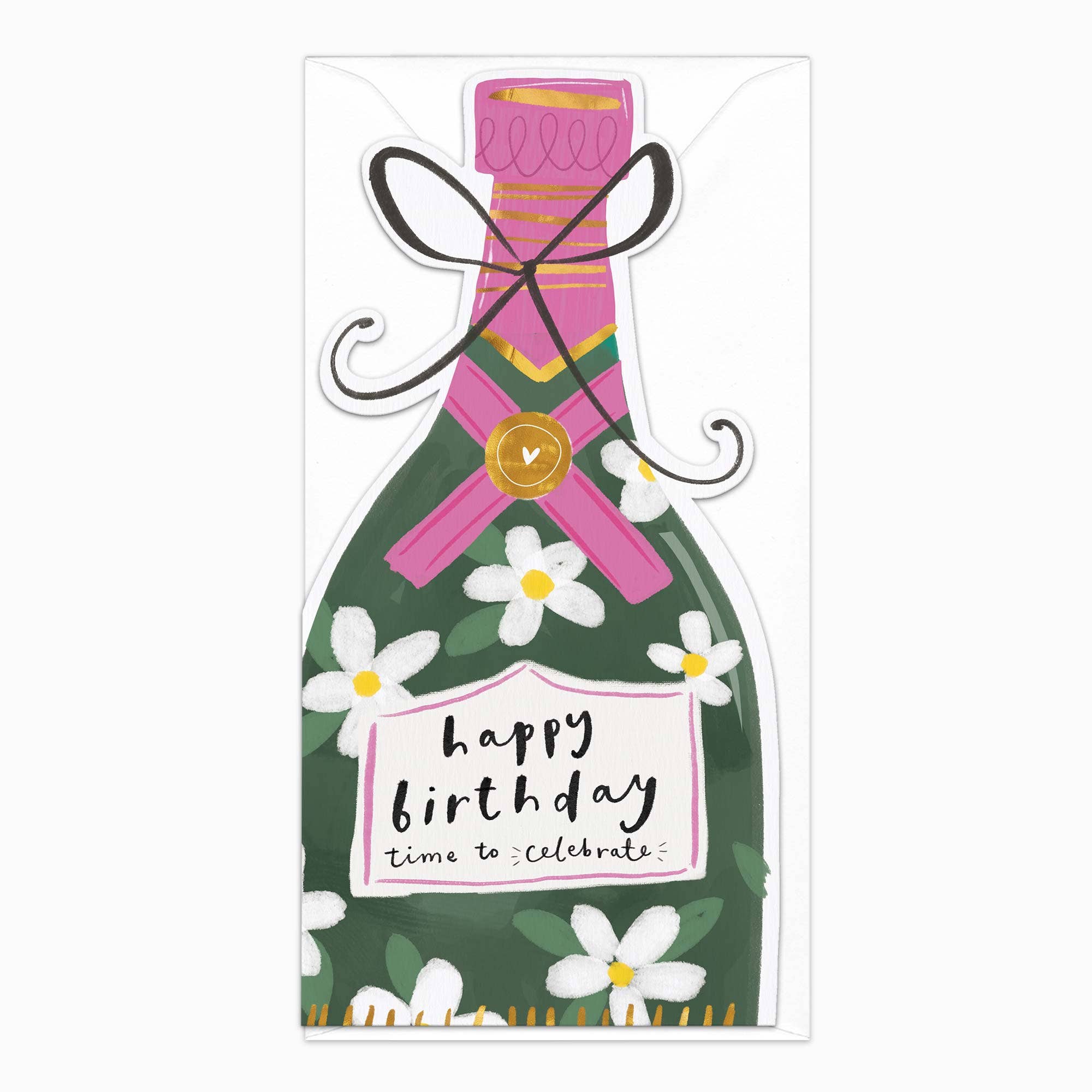 Whistlefish - Tall Bottle Birthday Card