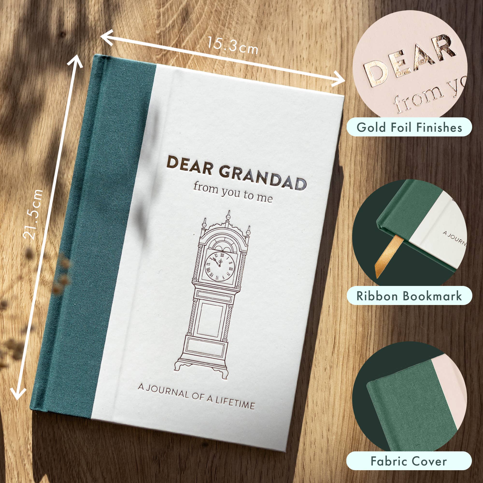 FROM YOU TO ME Meaningful Gifts - Dear Grandad Memory Journal | Guided Keepsake Gift - More Than Just a Gift | Narborough Hall
