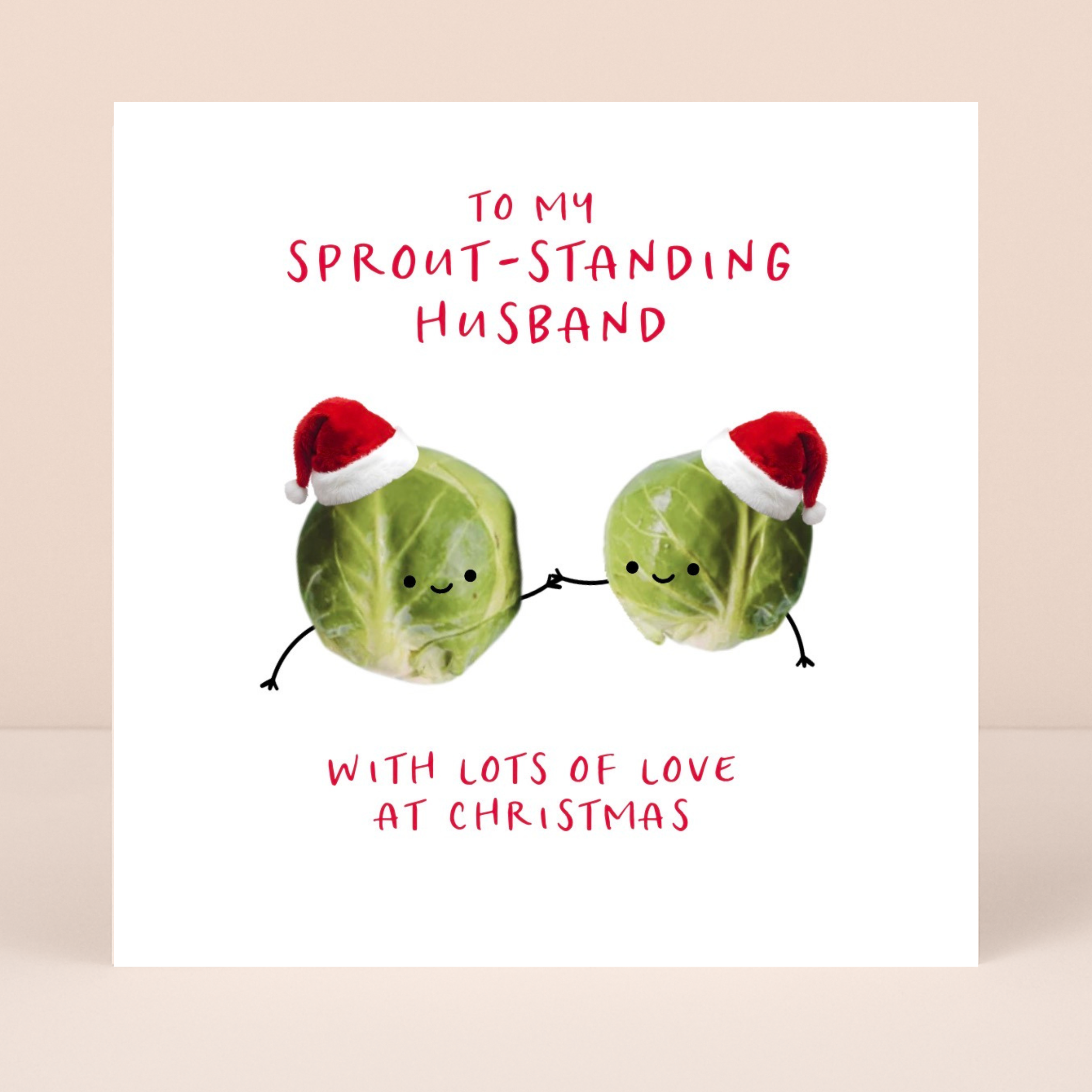 Petimo - Sprout-standing Husband Funny Cute Christmas Card