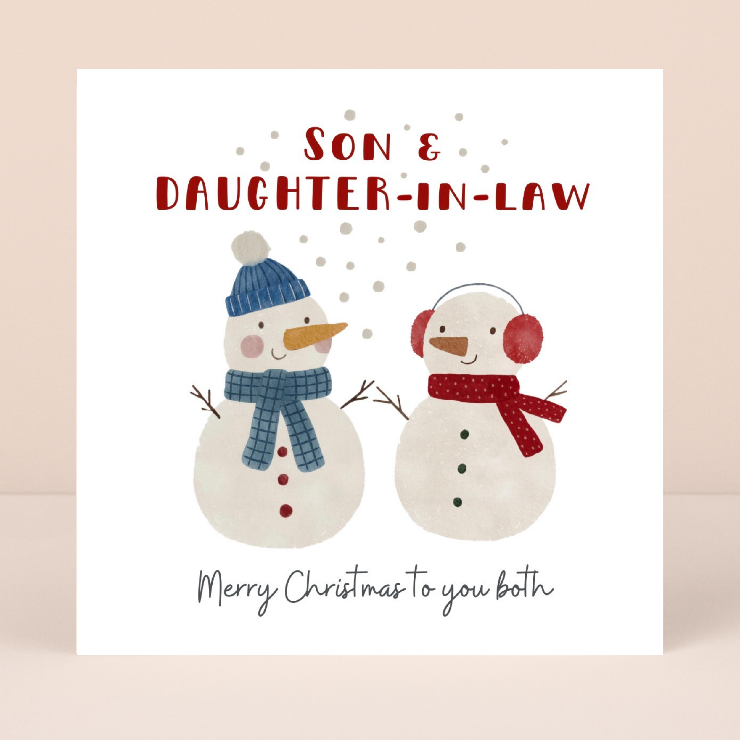 Petimo - Son & Daughter-in-Law Holly Jolly Christmas Card