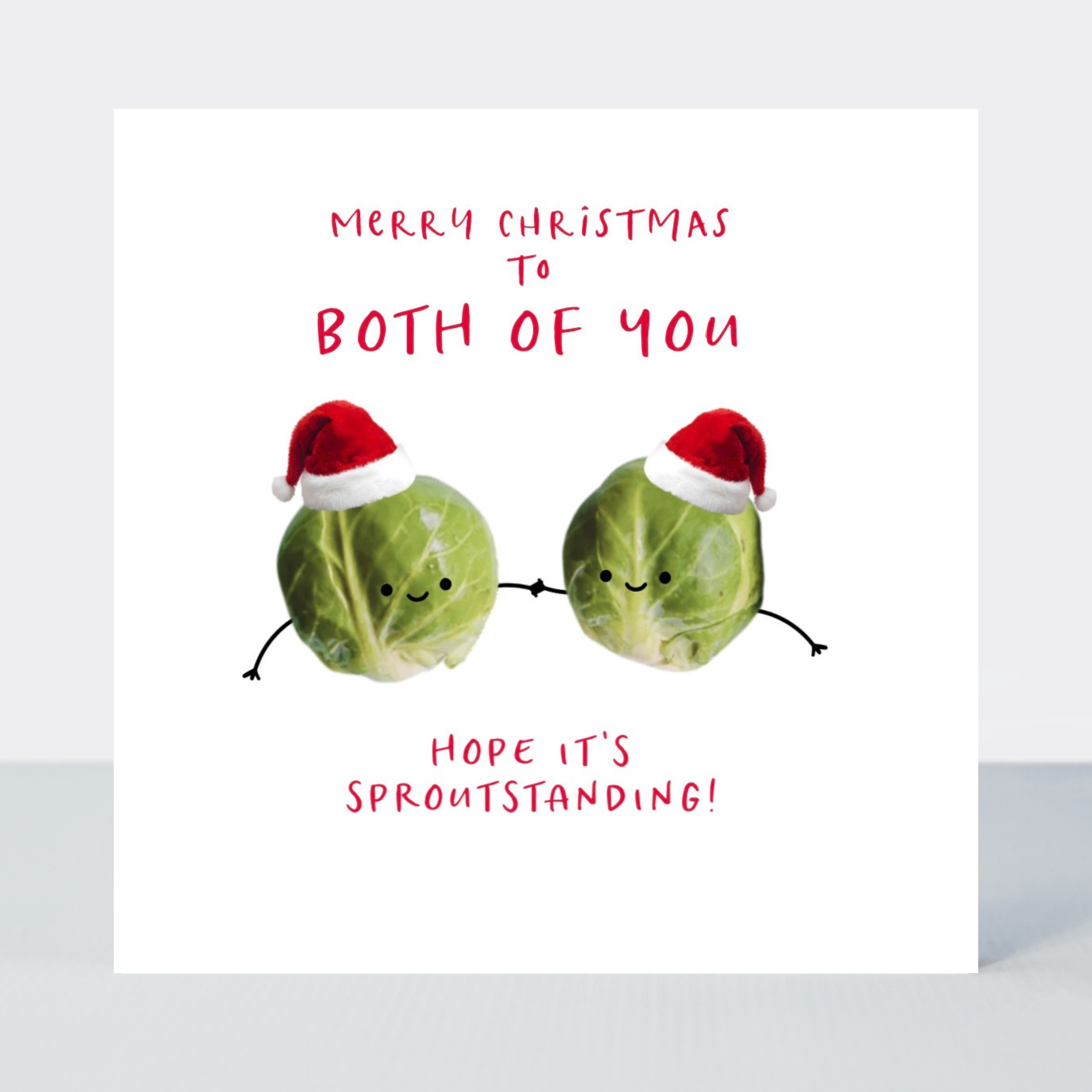 Petimo - Both of You Sprout-standing Funny Cute Christmas Card