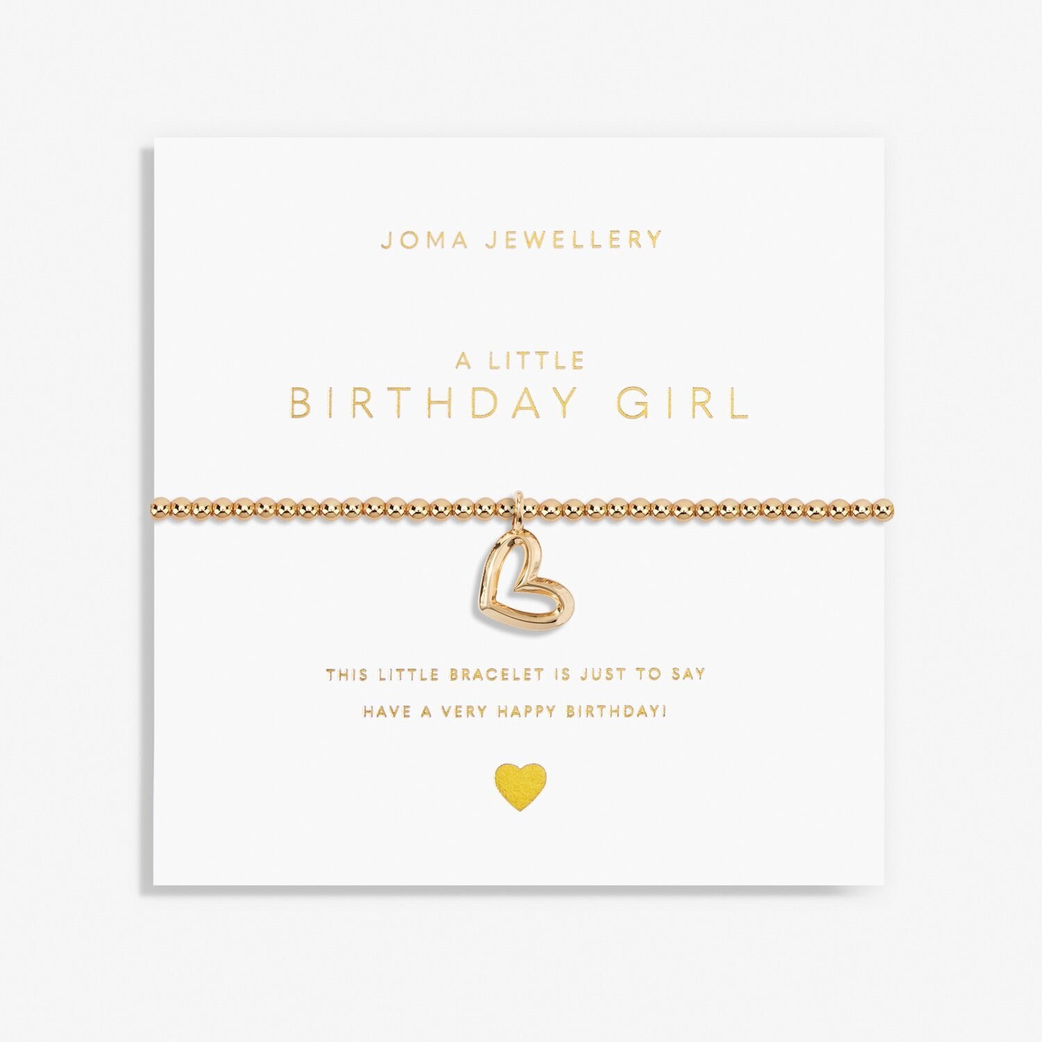 Joma Gold A Little Birthday Girl Bracelet - More Than Just a Gift | Narborough Hall