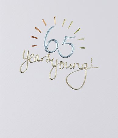Mimosa - 65th Birthday Card