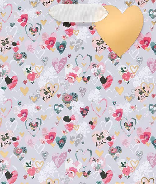 Ballyhoo - Floral Hearts Midi Bag