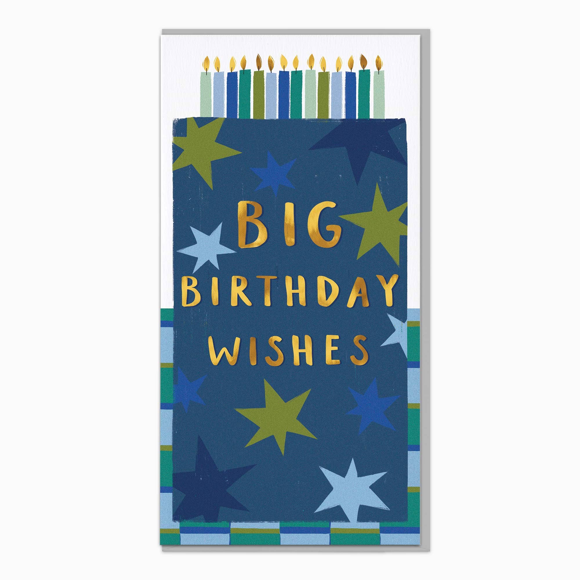 Whistlefish - Tall Cake & Candles Birthday Card