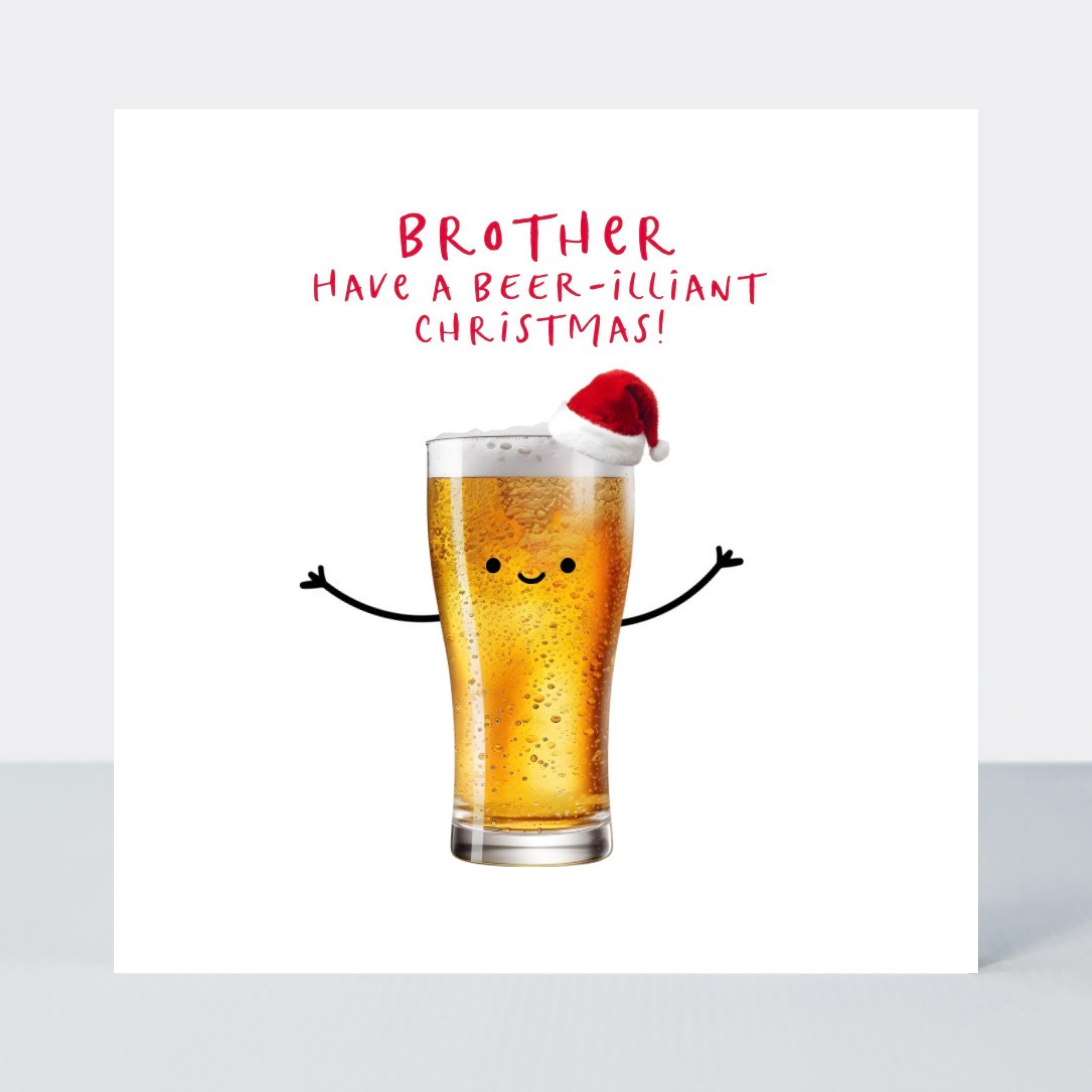 Petimo - Brother Beer-illiant Funny Better Together Christmas Card