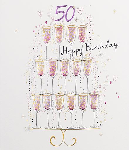 Amaretto - Happy 50th Birthday Card - More Than Just a Gift | Narborough Hall