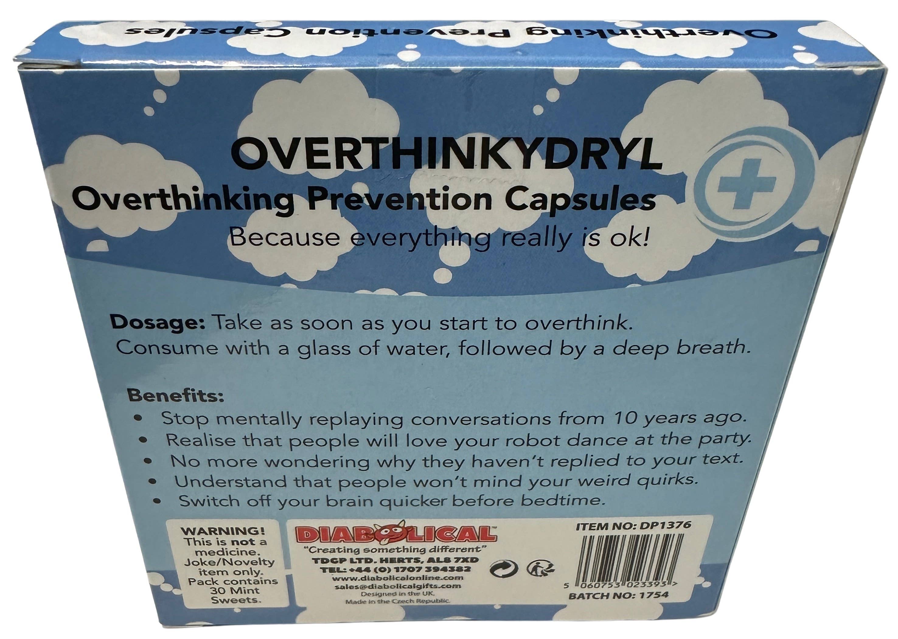 Overthinkydryl Candy Mint Pills - More Than Just a Gift | Narborough Hall