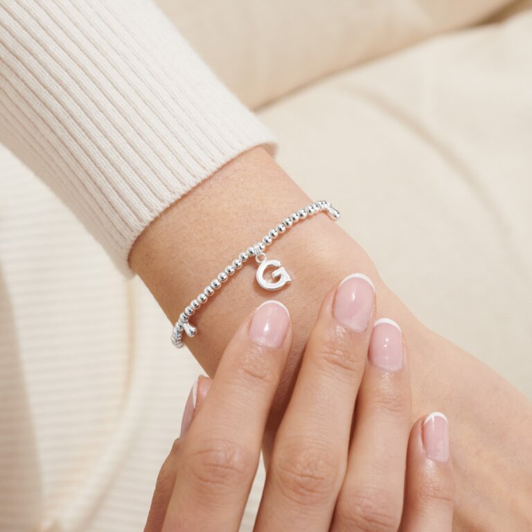 Joma Jewellery Silver Plated A Little 'Alphabet' Bracelets - More Than Just a Gift | Narborough Hall
