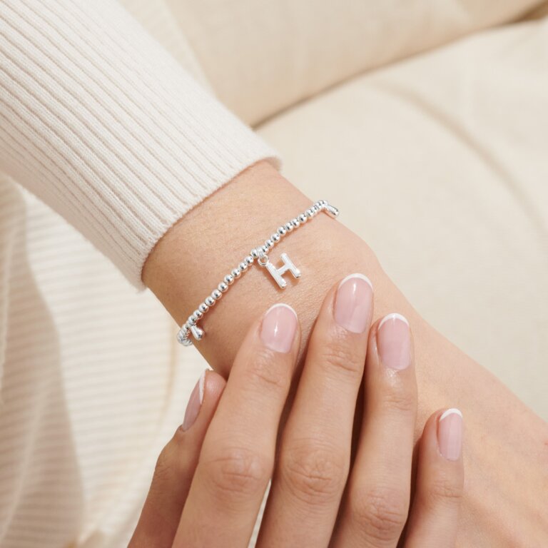 Joma Jewellery Silver Plated A Little 'Alphabet' Bracelets - More Than Just a Gift | Narborough Hall
