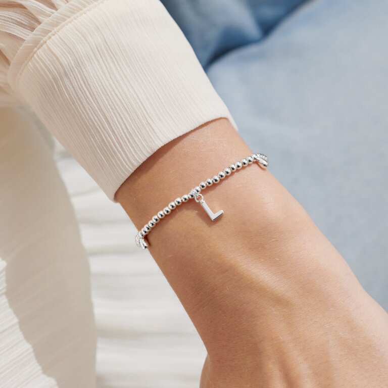 Joma Jewellery Silver Plated A Little 'Alphabet' Bracelets - More Than Just a Gift | Narborough Hall