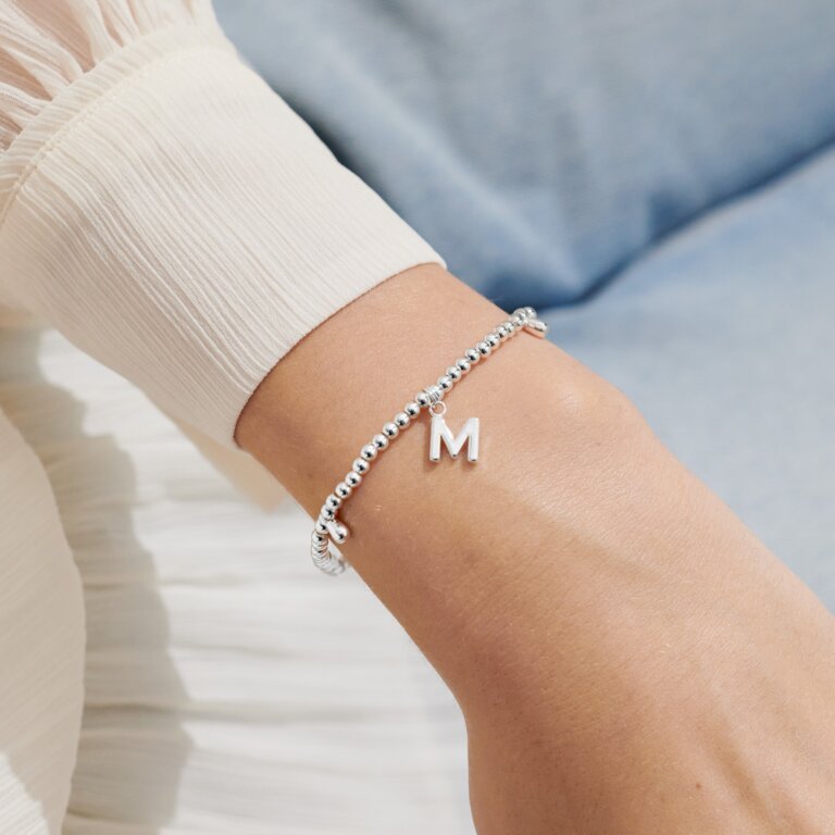 Joma Jewellery Silver Plated A Little 'Alphabet' Bracelets - More Than Just a Gift | Narborough Hall