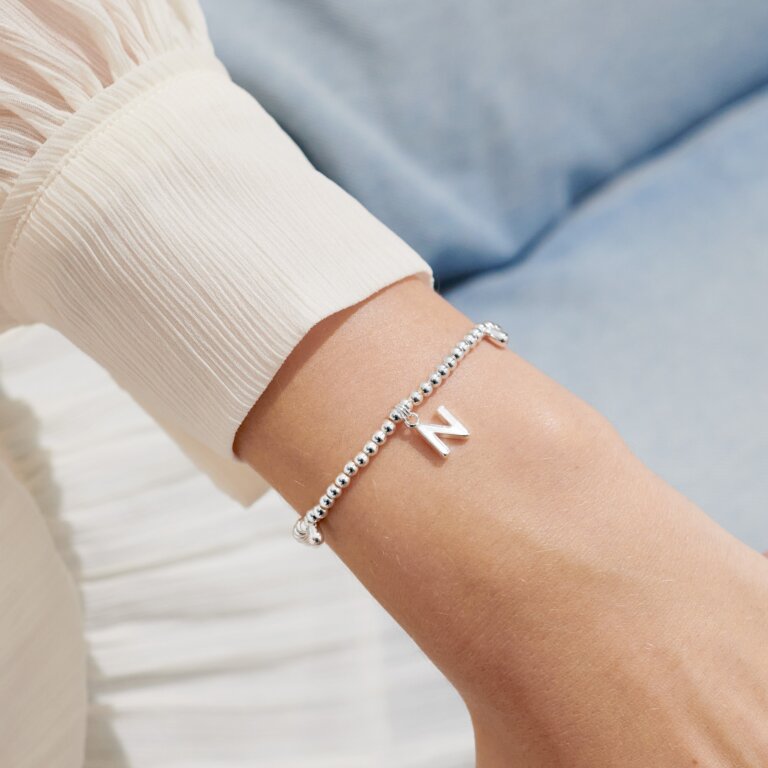 Joma Jewellery Silver Plated A Little 'Alphabet' Bracelets - More Than Just a Gift | Narborough Hall