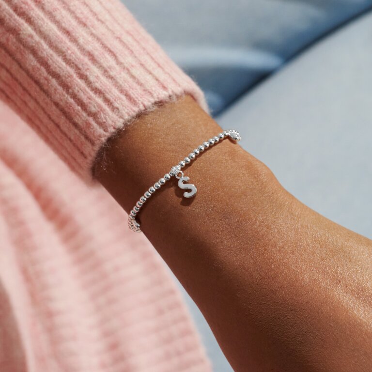 Joma Jewellery Silver Plated A Little 'Alphabet' Bracelets - More Than Just a Gift | Narborough Hall
