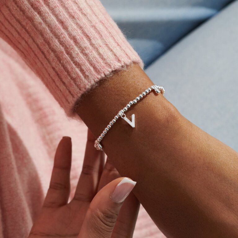 Joma Jewellery Silver Plated A Little 'Alphabet' Bracelets - More Than Just a Gift | Narborough Hall