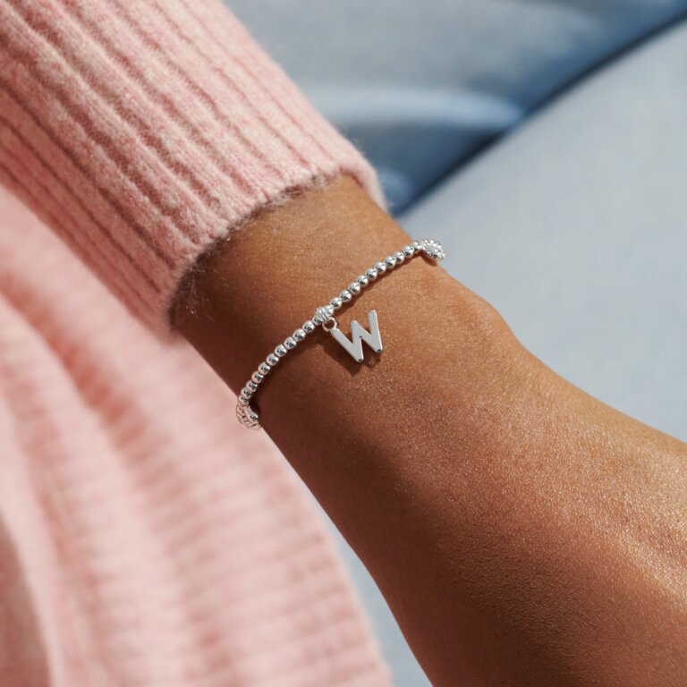 Joma Jewellery Silver Plated A Little 'Alphabet' Bracelets - More Than Just a Gift | Narborough Hall
