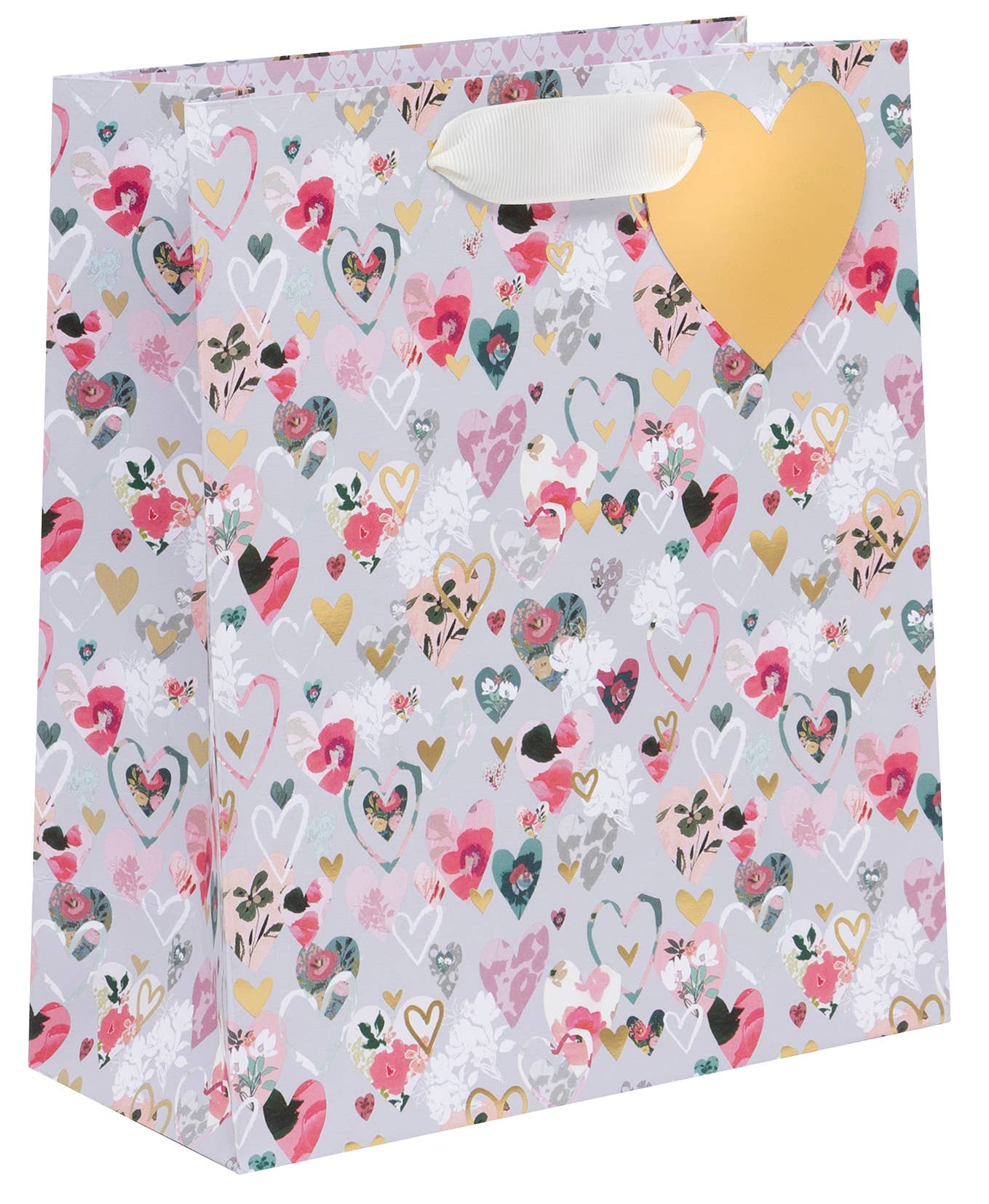 Ballyhoo - Floral Hearts Midi Bag