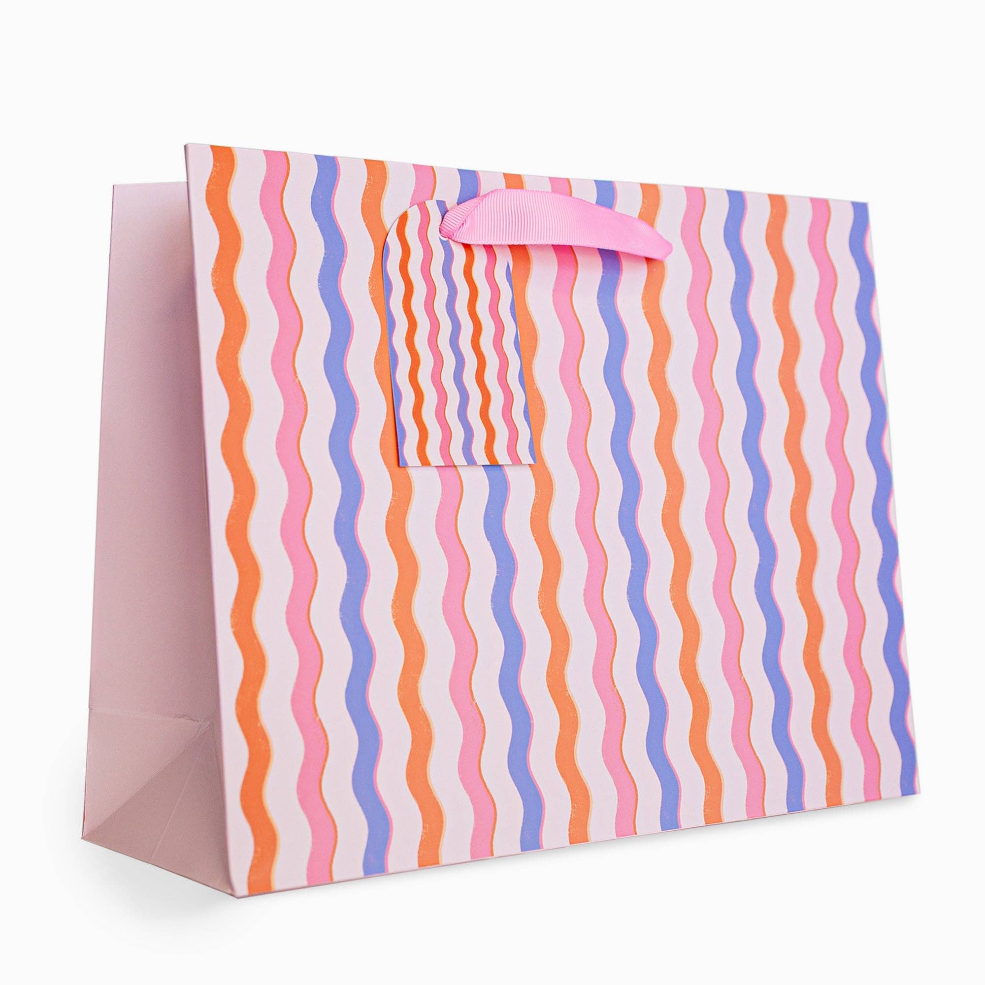 Whistlefish - WGB08MB - Pink Wibbles Medium Gift Bag