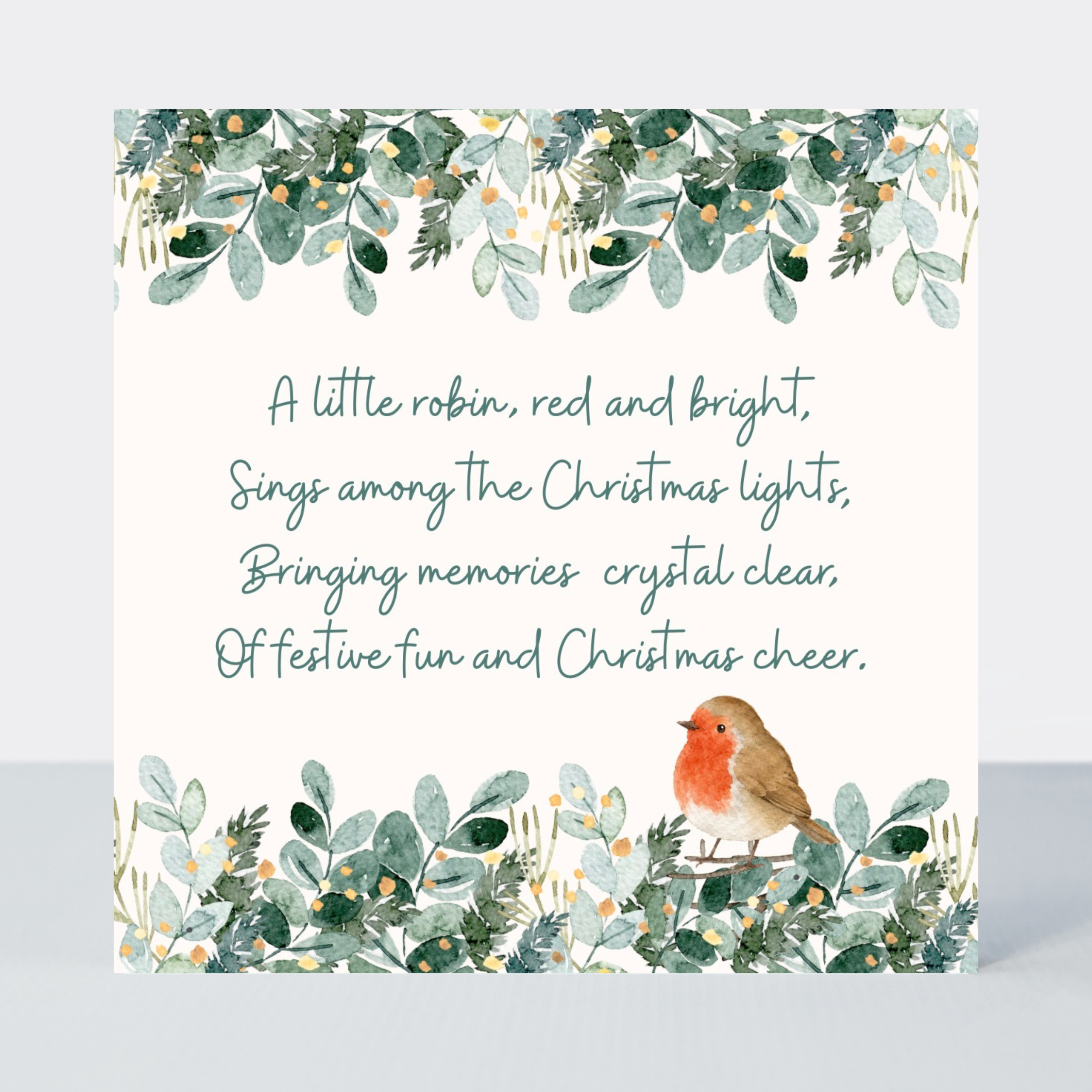 Petimo - A Little Robin Sentimental Sympathy Christmas Card