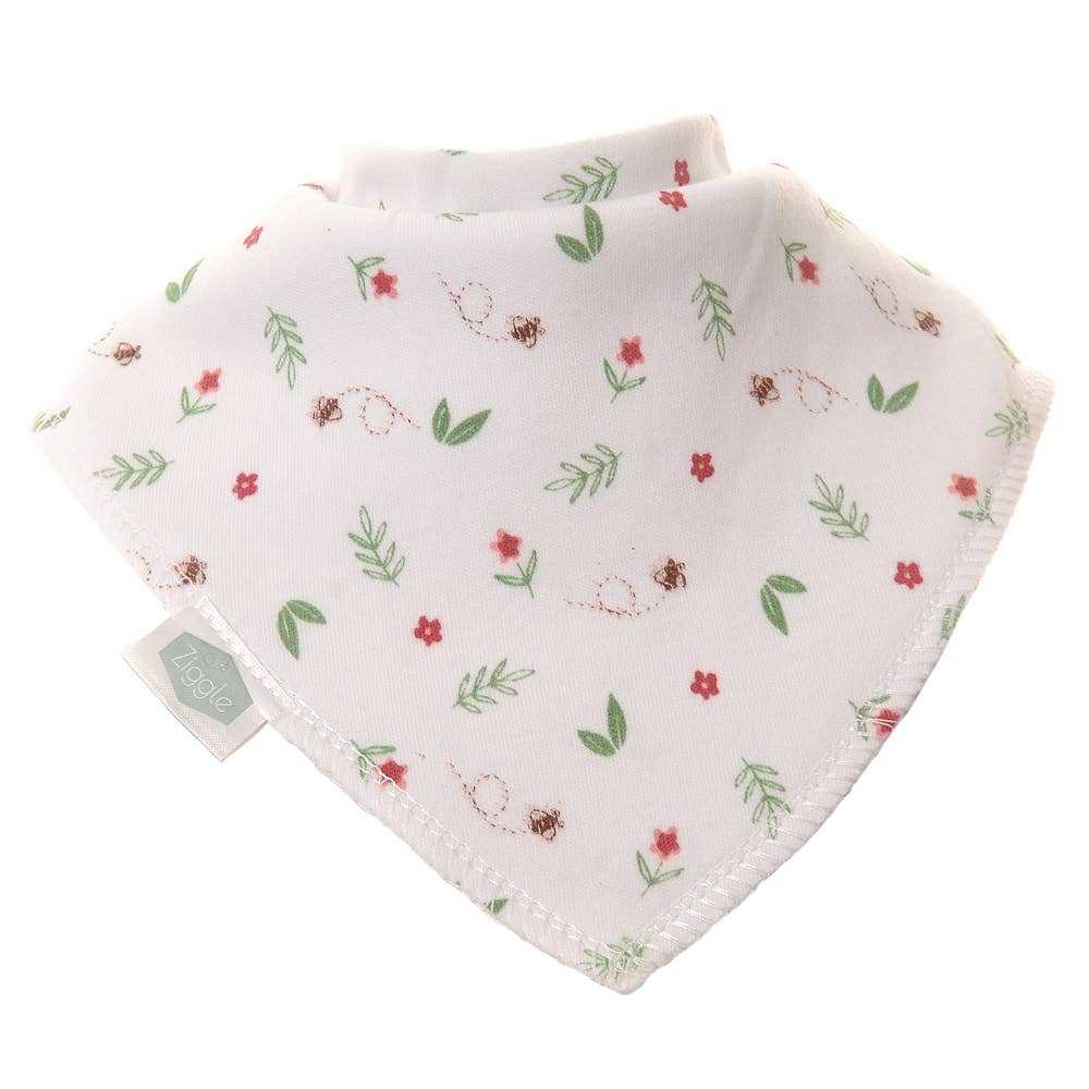 Ziggle Baby - Bunnies bib set: Light Pink / Set