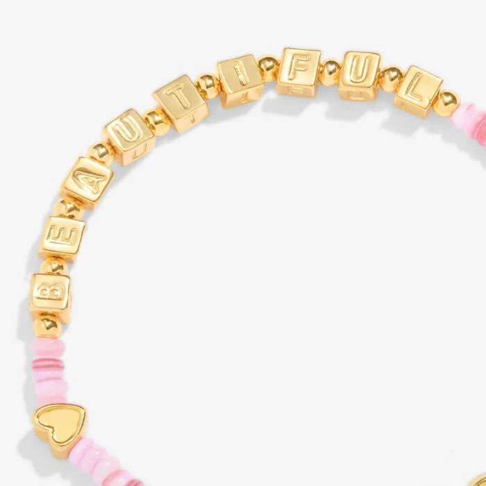 Joma Happy Little Moments 'Happy Birthday Beautiful' Bracelet In Gold Plating