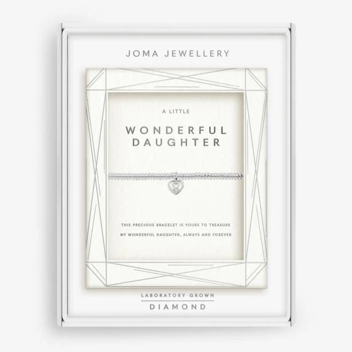 Joma Lab Grown Diamond A Little 'Wonderful Daughter' Bracelet