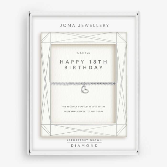 Joma Lab Grown Diamond A Little 'Happy 18th Birthday' Bracelet