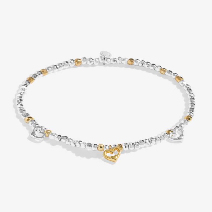 Joma Sparkle Confetti A Little 'Wonderful Mum' Bracelet In Silver & Gold Plating - More Than Just a Gift | Narborough Hall