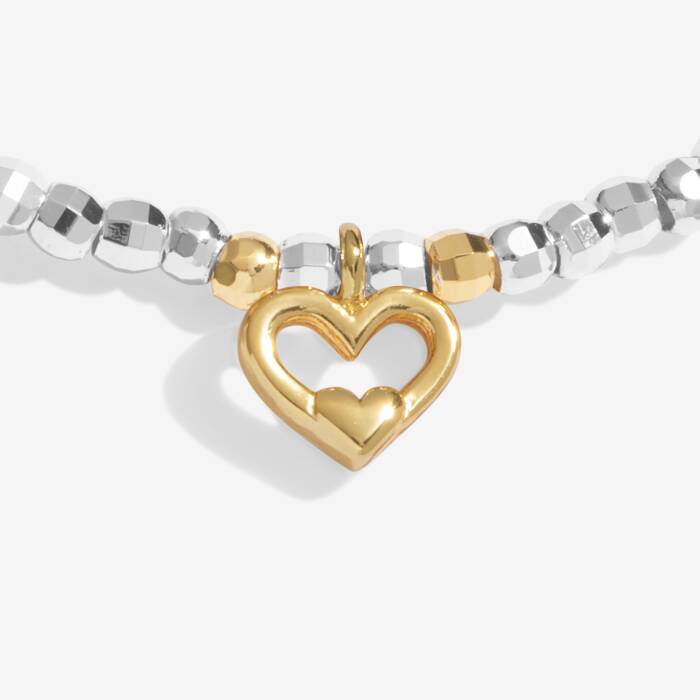 Joma Sparkle Confetti A Little 'Wonderful Mum' Bracelet In Silver & Gold Plating - More Than Just a Gift | Narborough Hall