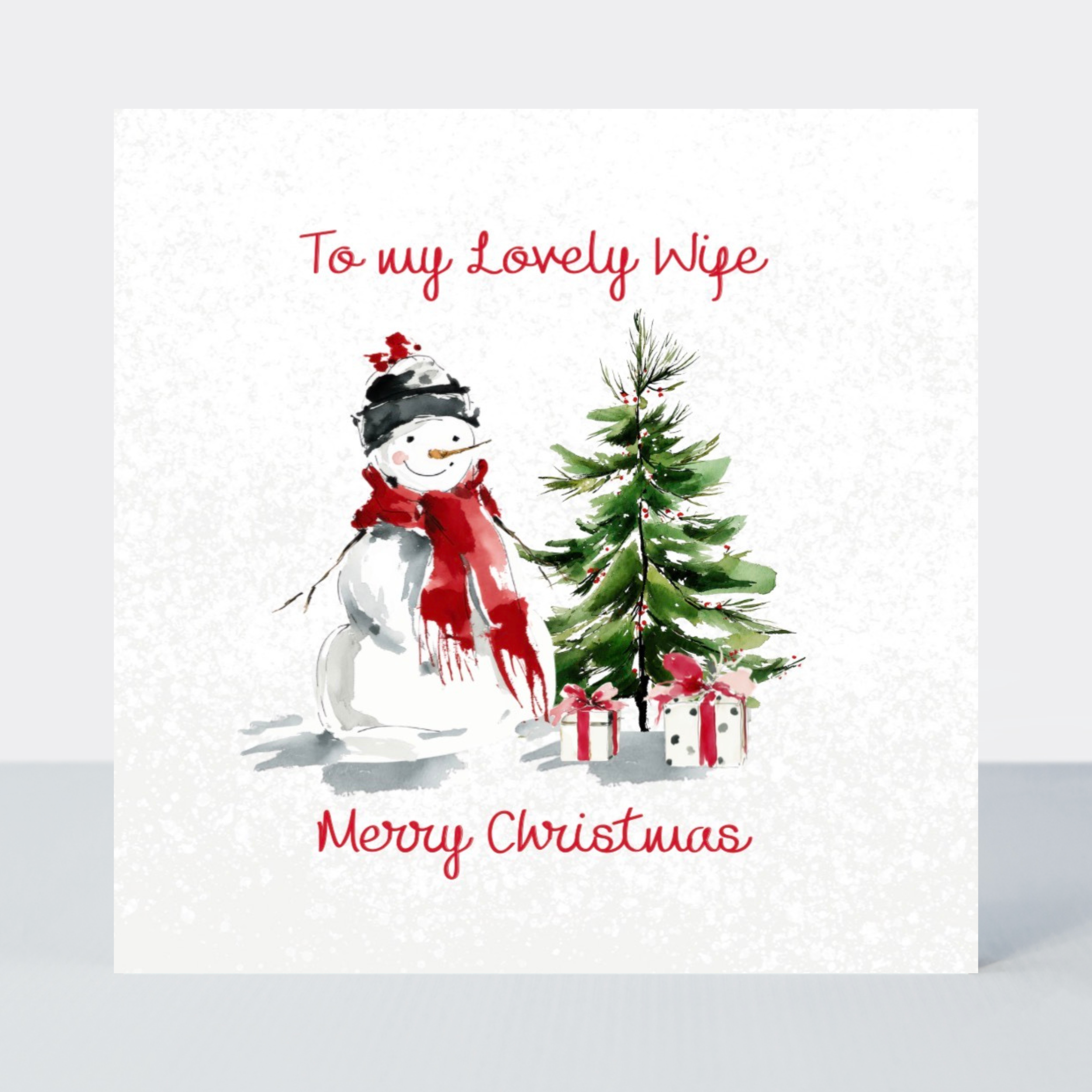 Petimo - Lovely Wife Snowman Sketchbook Christmas Card