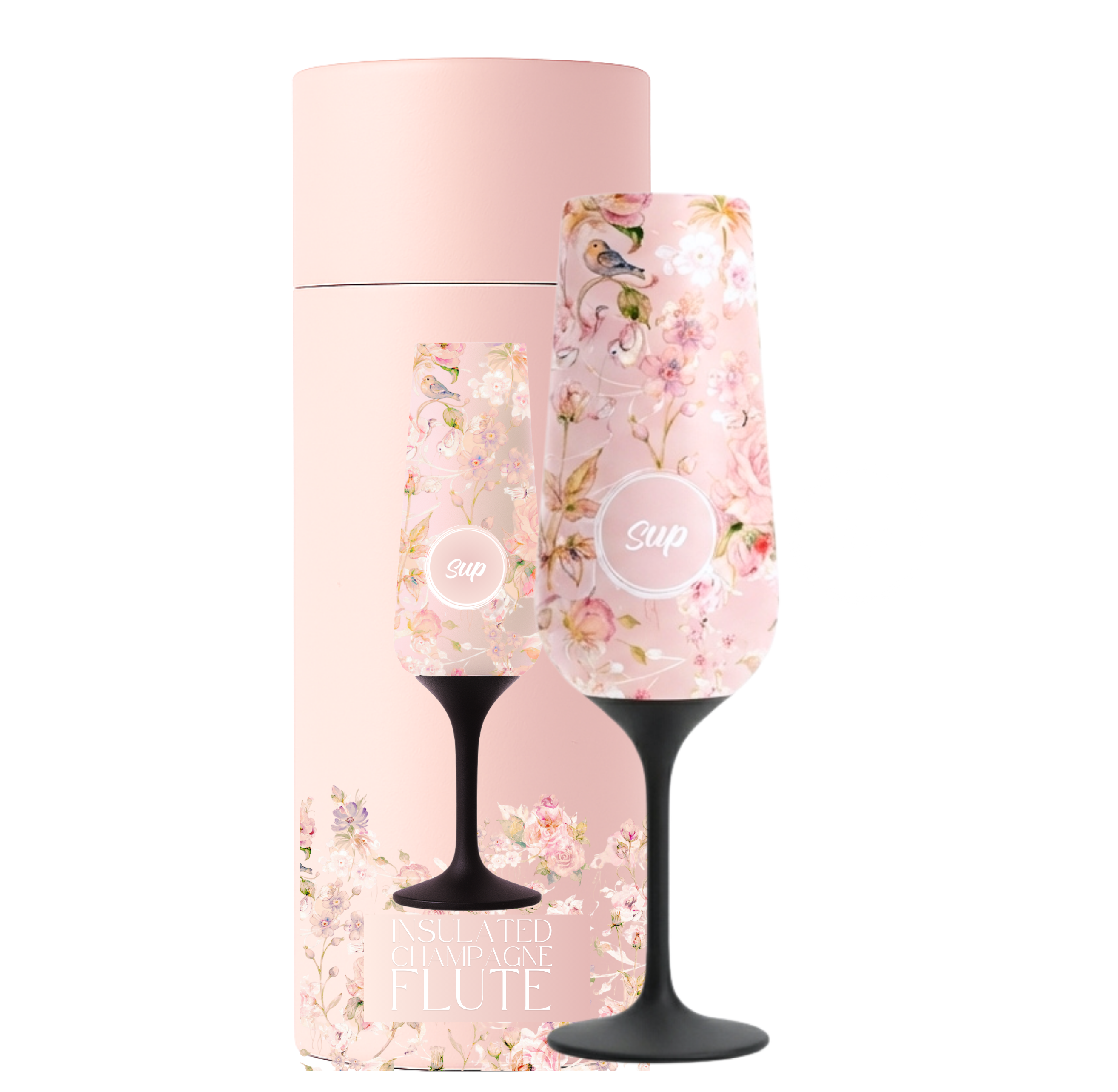Sup - Flowers Insulated Champagne Flute