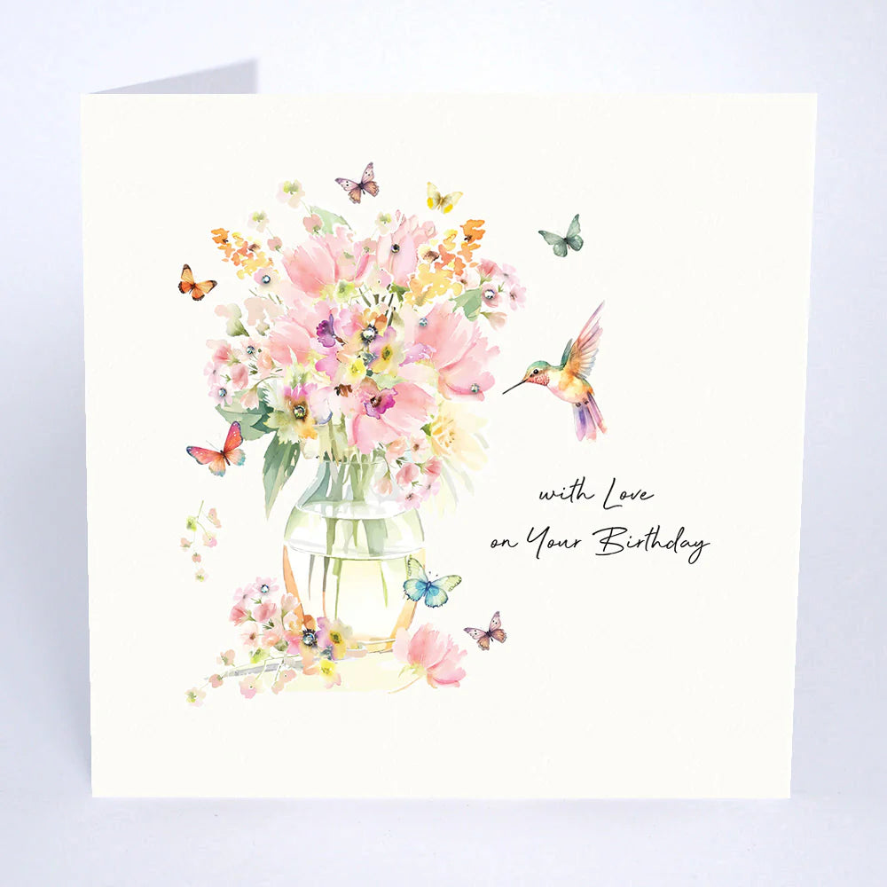 Beija Flor - With Love on Your Birthday Card