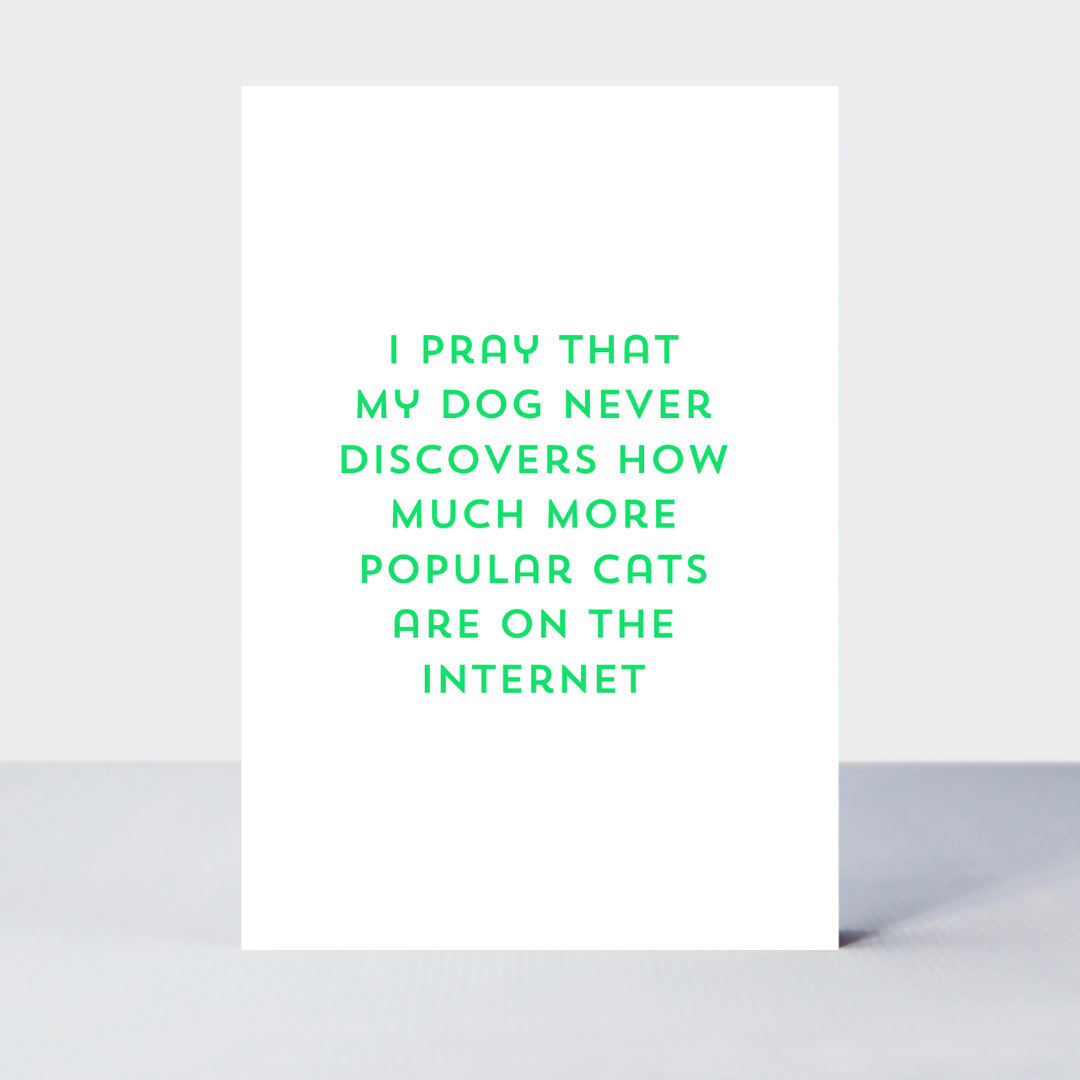 Quip Dogs and Cats on the Internet Card