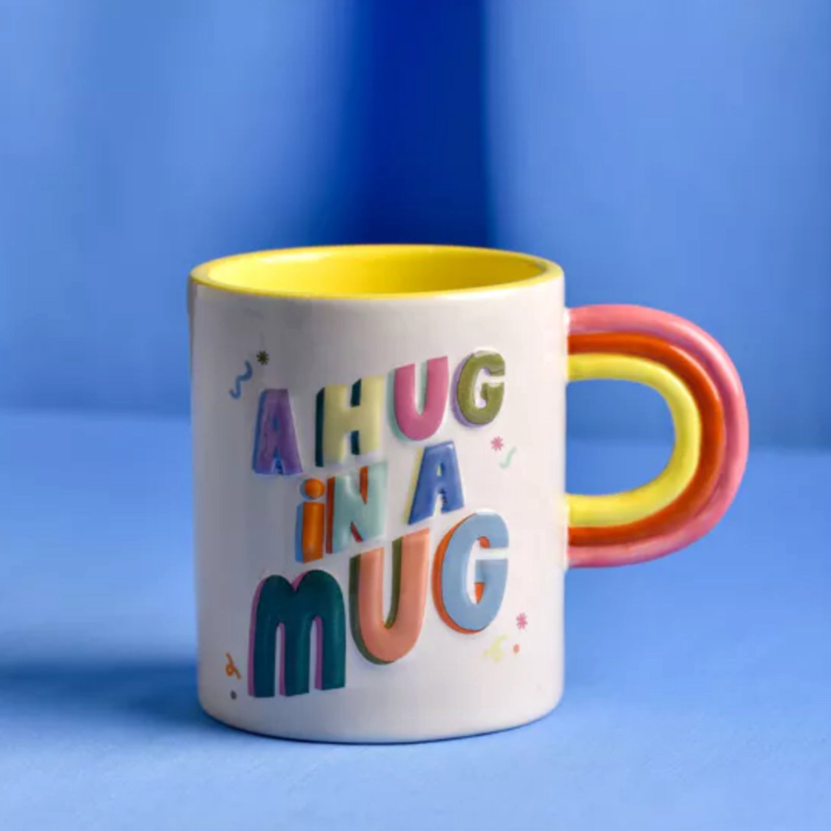 Raspberry Blossom 3D Letter Mug - Hug in a Mug