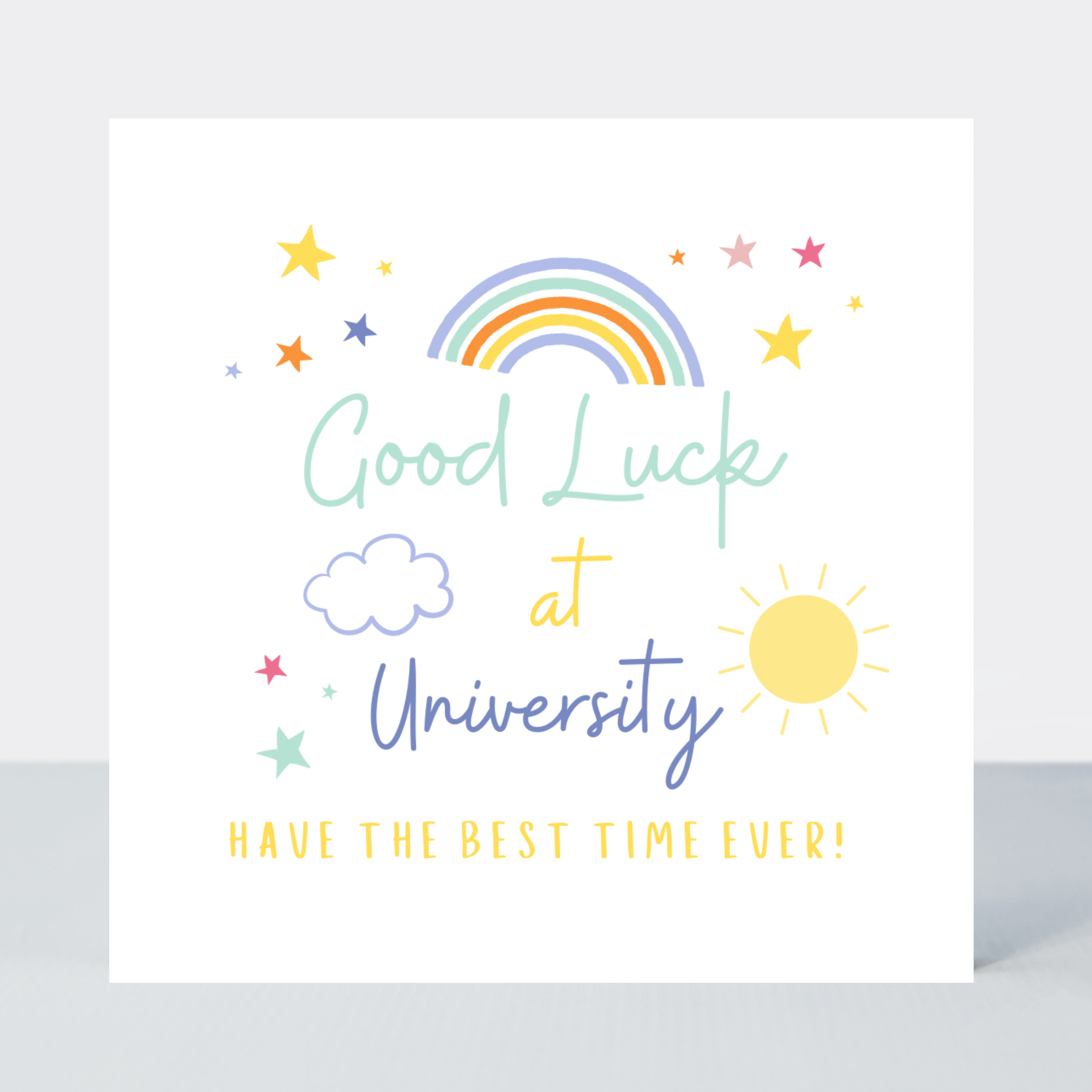 Rainbows Good Luck at University Card