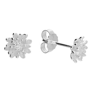 Iris & Miel Sterling Silver Chrysanthemum Stud Earrings - More Than Just a Gift | Narborough Hall